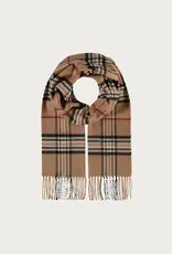 Fraas Foulard étroit plaid - Camel