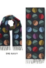 Fraas Foulard cashmink - ronds multi Marine