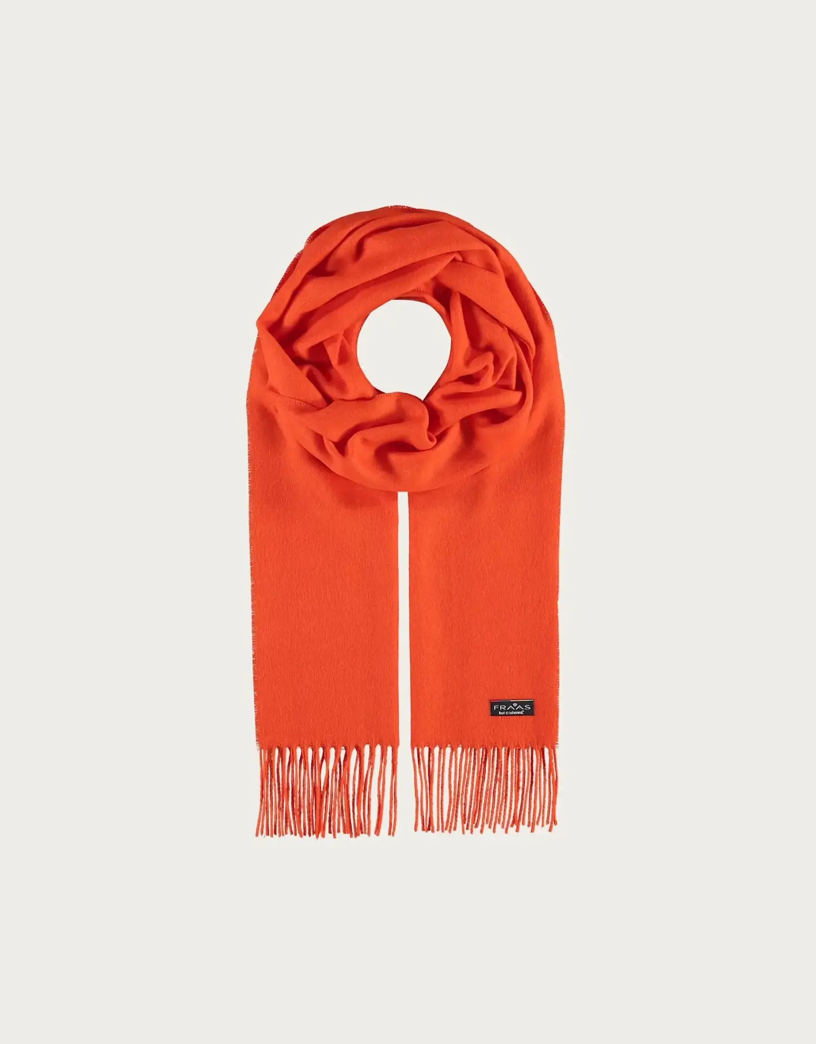 Fraas Foulard étroit cashmink uni -Tangerine