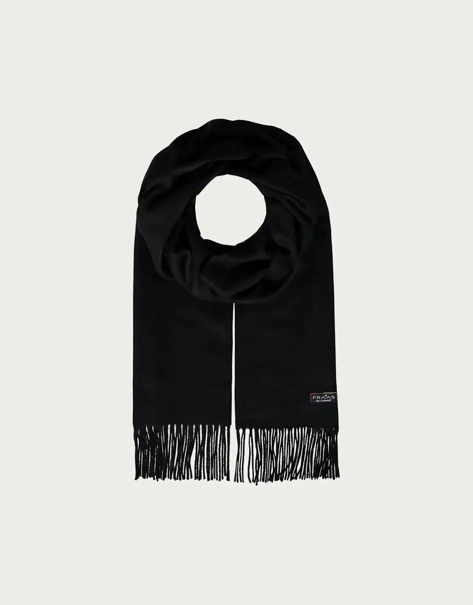Fraas Foulard lg cashmink uni - Noir