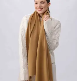 Fraas Foulard lg cashmink uni - Camel