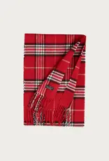 V. FRAAS Foulard cashmink plaid - Rouge