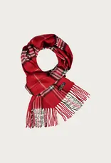 Fraas Foulard étroit plaid  -Rouge
