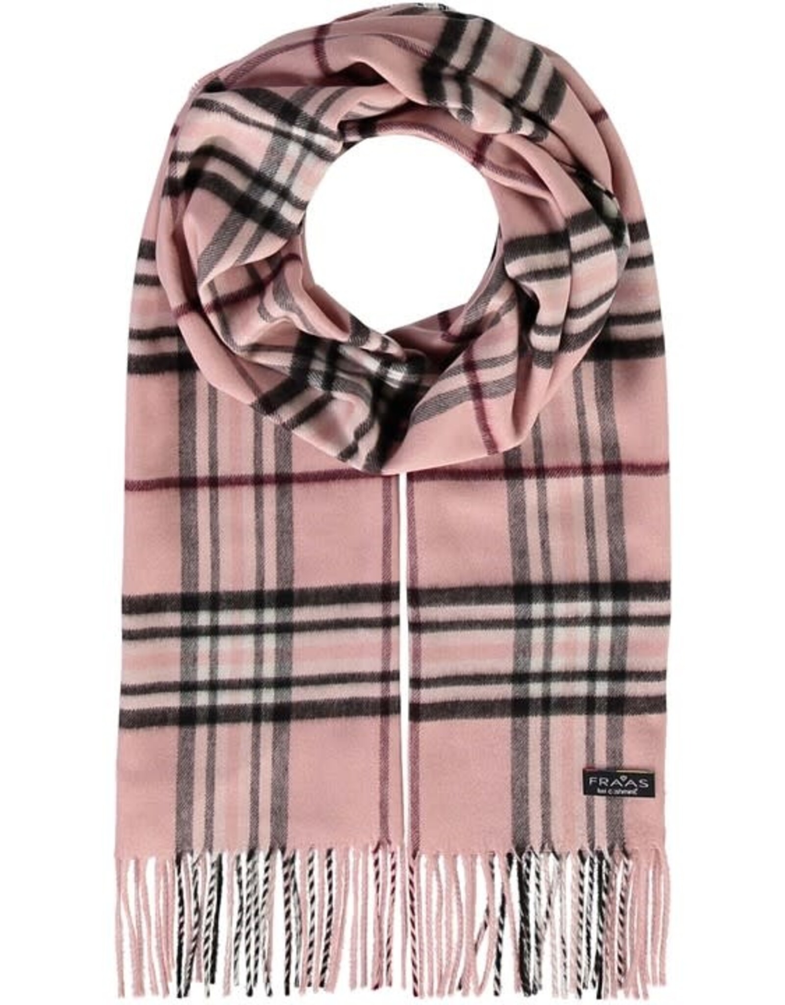 Fraas Foulard cashmink - plaid rose