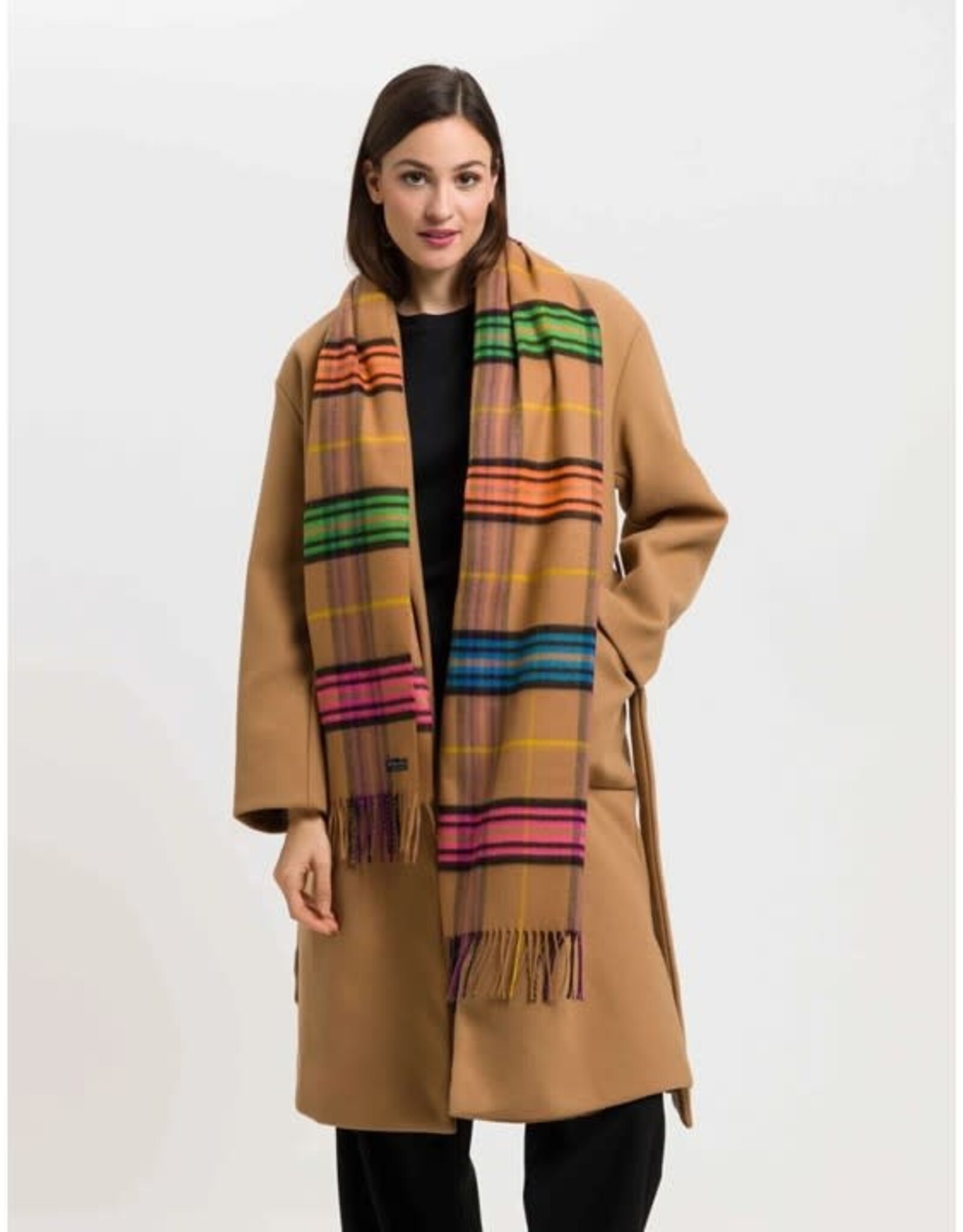 Fraas Foulard cashmink - Camel multi