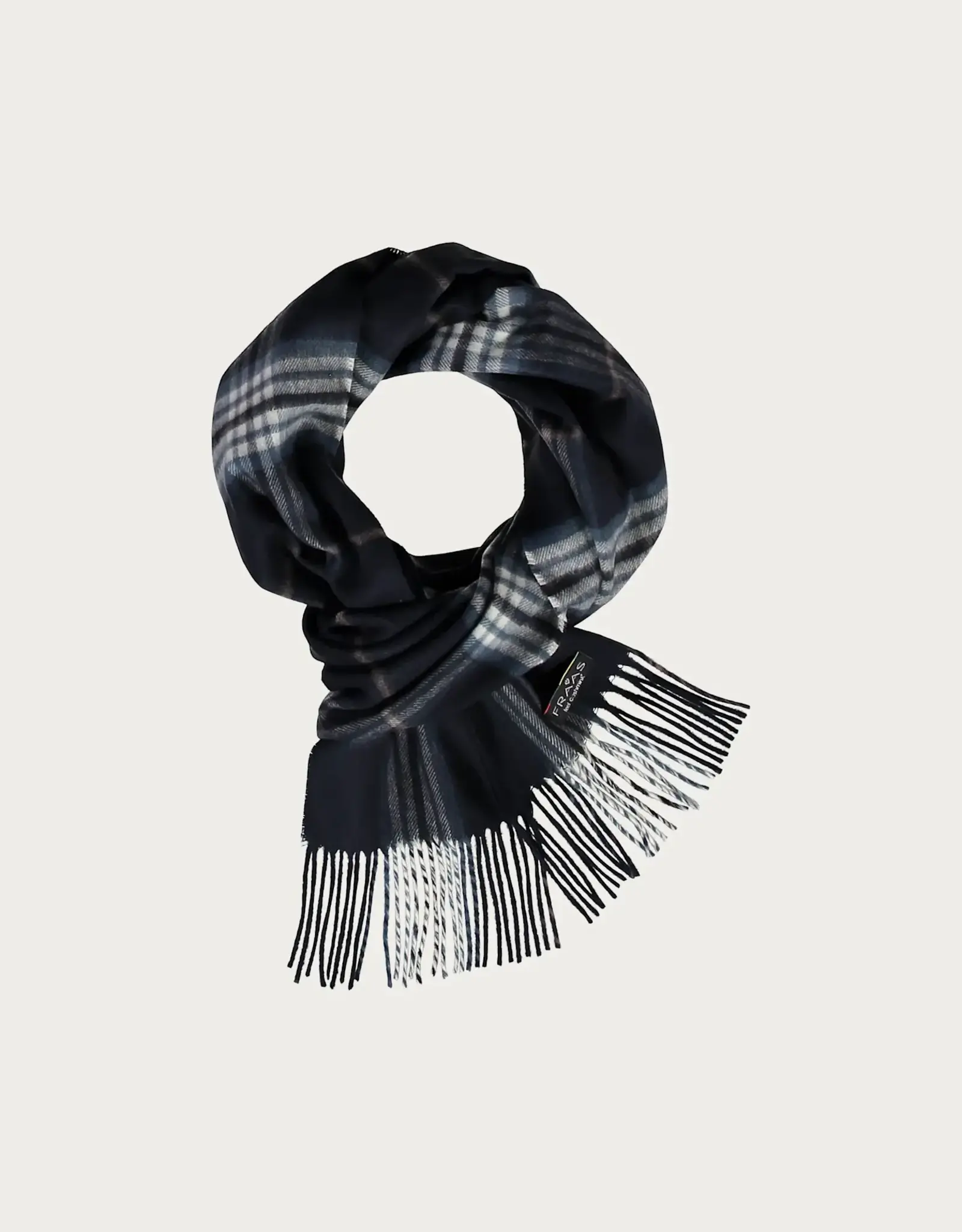 Fraas Foulard étroit - plaid marine