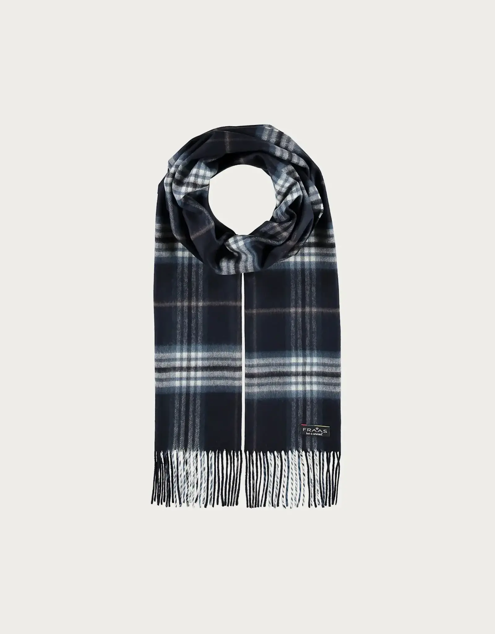 Fraas Foulard étroit - plaid marine