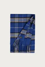 Fraas Foulard étroit plaid - Bleu Royal