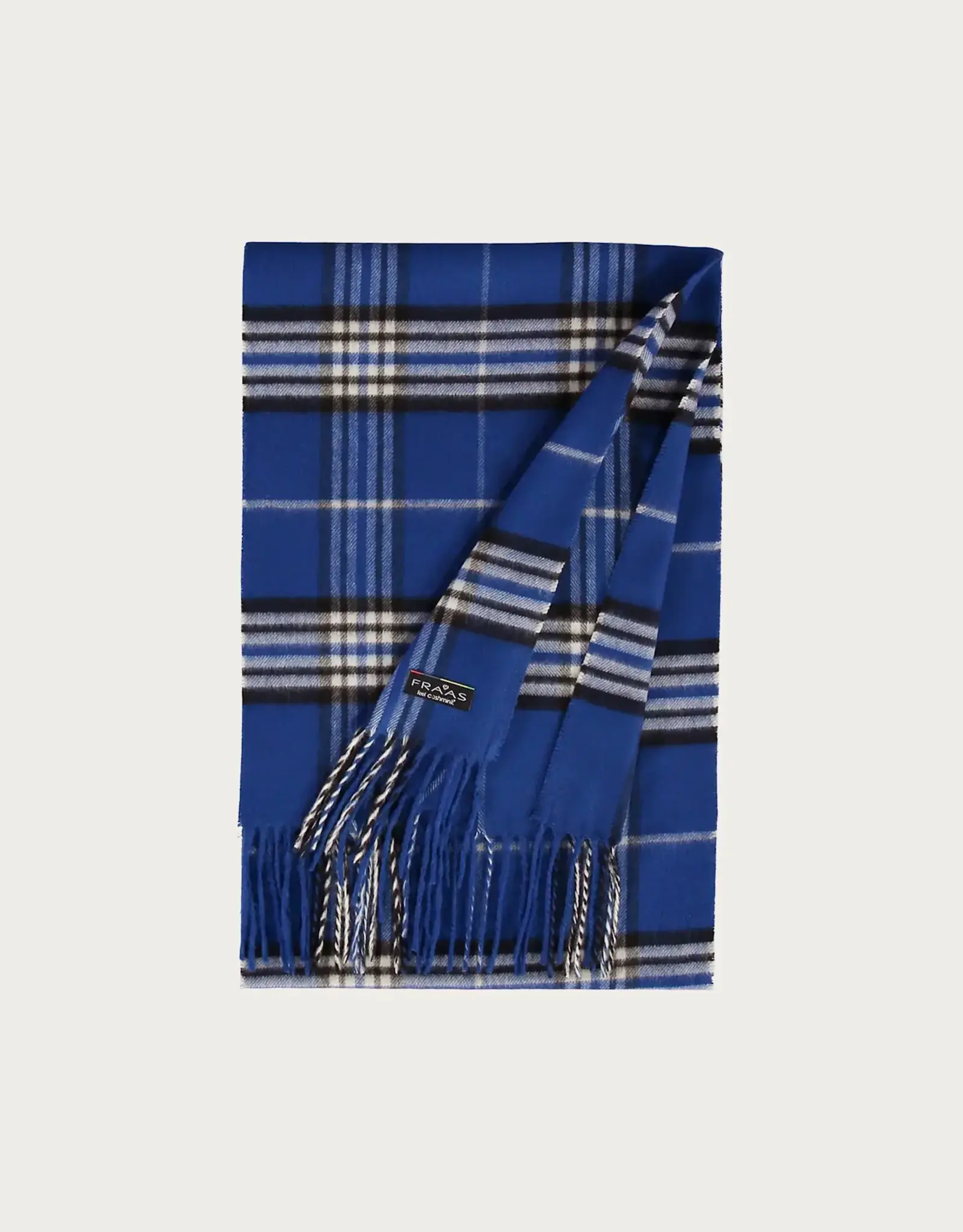 Fraas Foulard étroit plaid - Bleu Royal