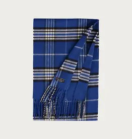 Fraas Foulard étroit plaid - Bleu Royal