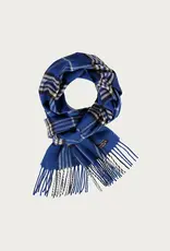 Fraas Foulard étroit plaid - Bleu Royal