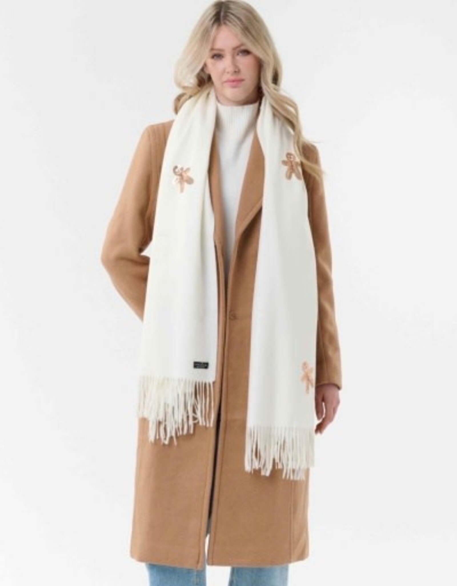 V. FRAAS Foulard blanc - Pain d'épices