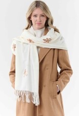 V. FRAAS Foulard blanc - Pain d'épices