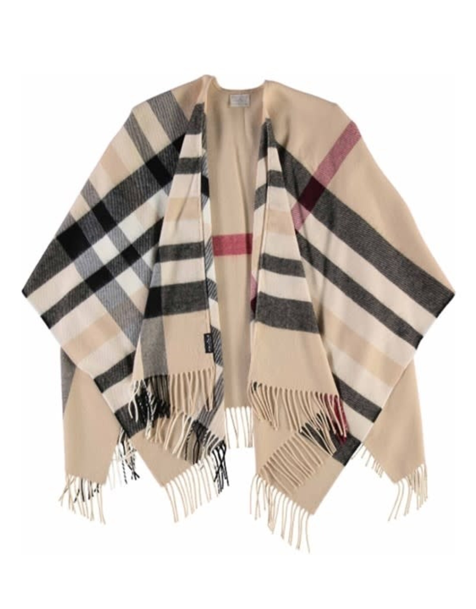 Fraas Châle plaid - Beige tartan