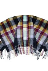 Fraas Châle bouclé plaid - Marine