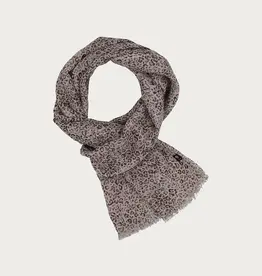 Fraas Foulard léger animal- Noir & Blanc