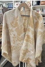Fraas Châle - Fleuri -Beige