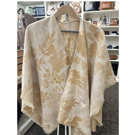 Fraas Châle - Fleuri -Beige