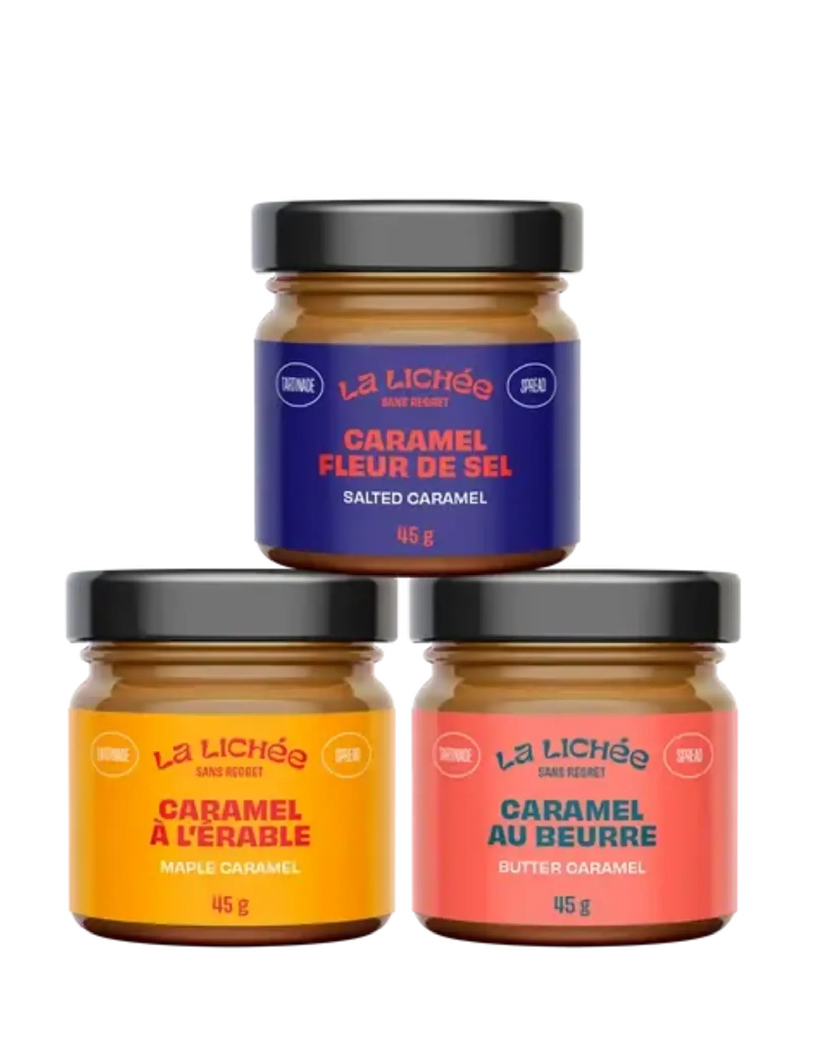 Trio mini caramels - Pâle