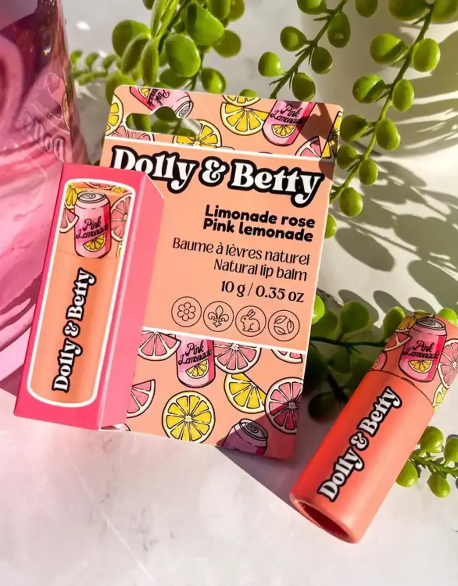 Dolly & Betty Baume à lèvres - Limonade Rose