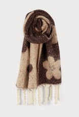 Caracol Grand Foulard Fleuri #6178 - Chocolat