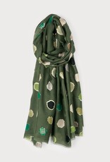 Caracol Foulard #6221 - Ronds multi Kaki