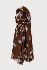 Caracol Foulard #6250 - Fleur Brun
