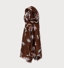 Caracol Foulard #6250 - Fleur Brun