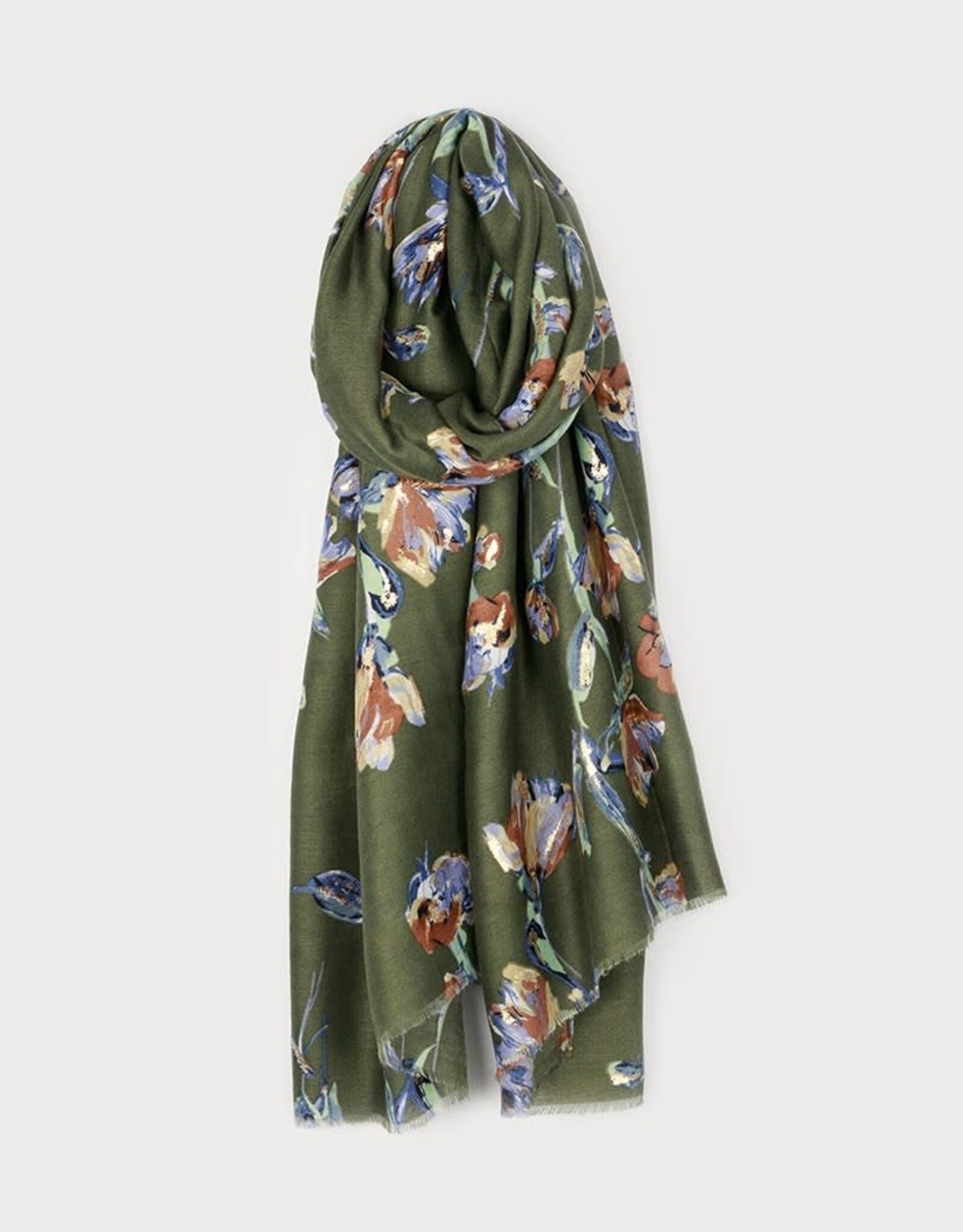 Caracol Foulard #6250 - Fleur Kaki
