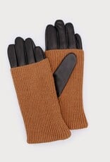 Caracol Gant chauffe-poignet  - Cuir Noir-Tan