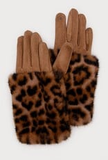 Caracol Gant chauffe-poignet  Fourrure - Beige
