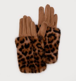 Caracol Gant chauffe-poignet  Fourrure - Beige