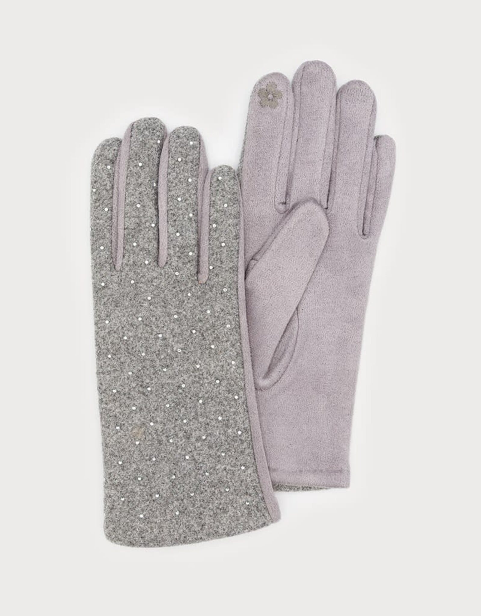 Caracol Gant + cristaux - Gris