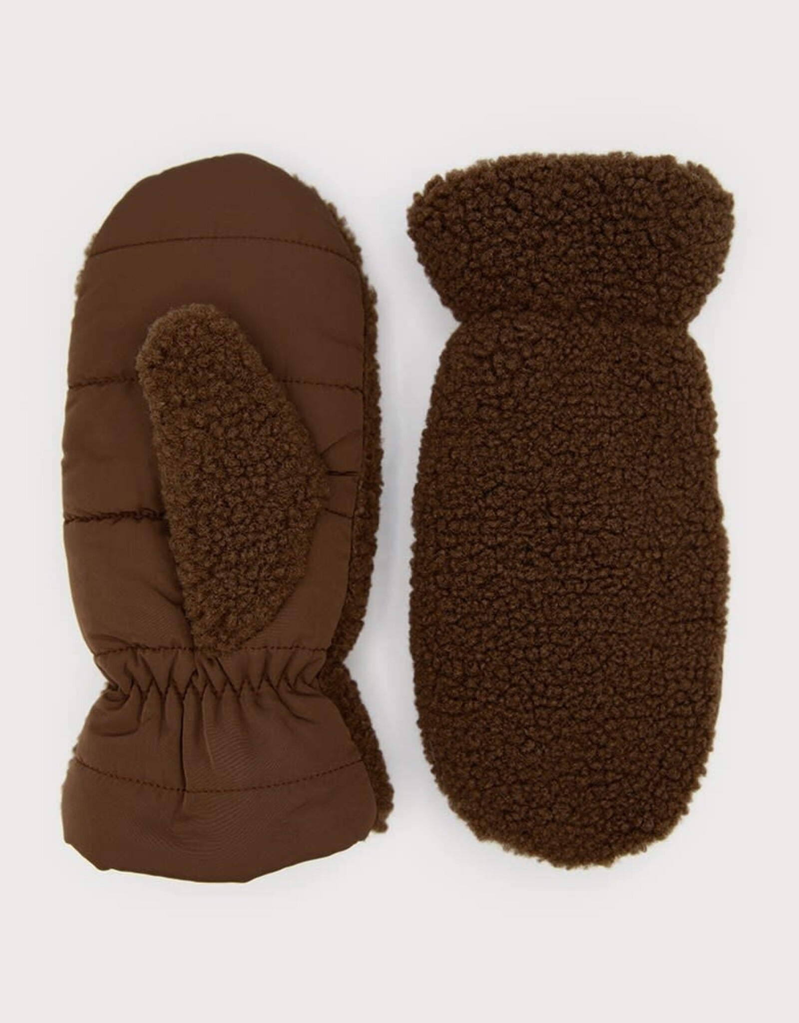 Caracol Mitaine sherpa - Chocolat
