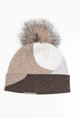 Tuque Mix Brun - Pompon Naturel