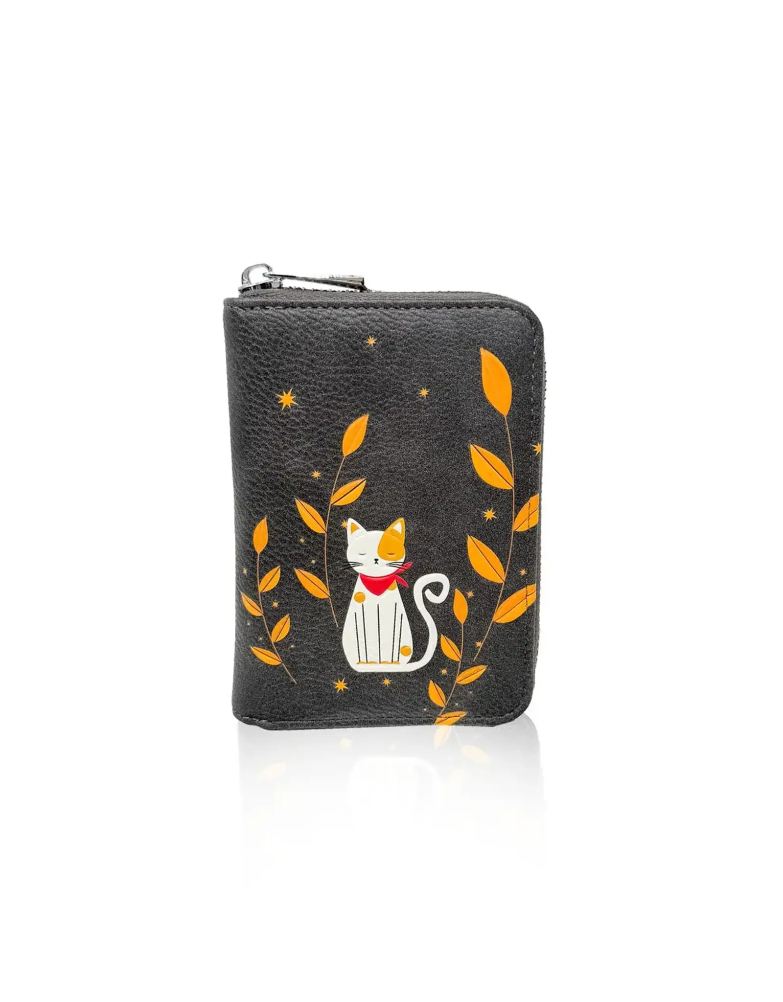 ESPE Petit Portefeuille Chat moonlight zip - Gris