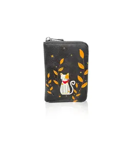 ESPE Petit Portefeuille Chat moonlight zip - Gris
