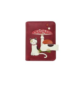 ESPE Petit portefeuille Chat + champignons - Rouge