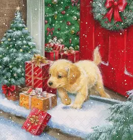 Serv. Table Puppy X-Mas