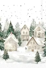 Serv. Table Snowy houses