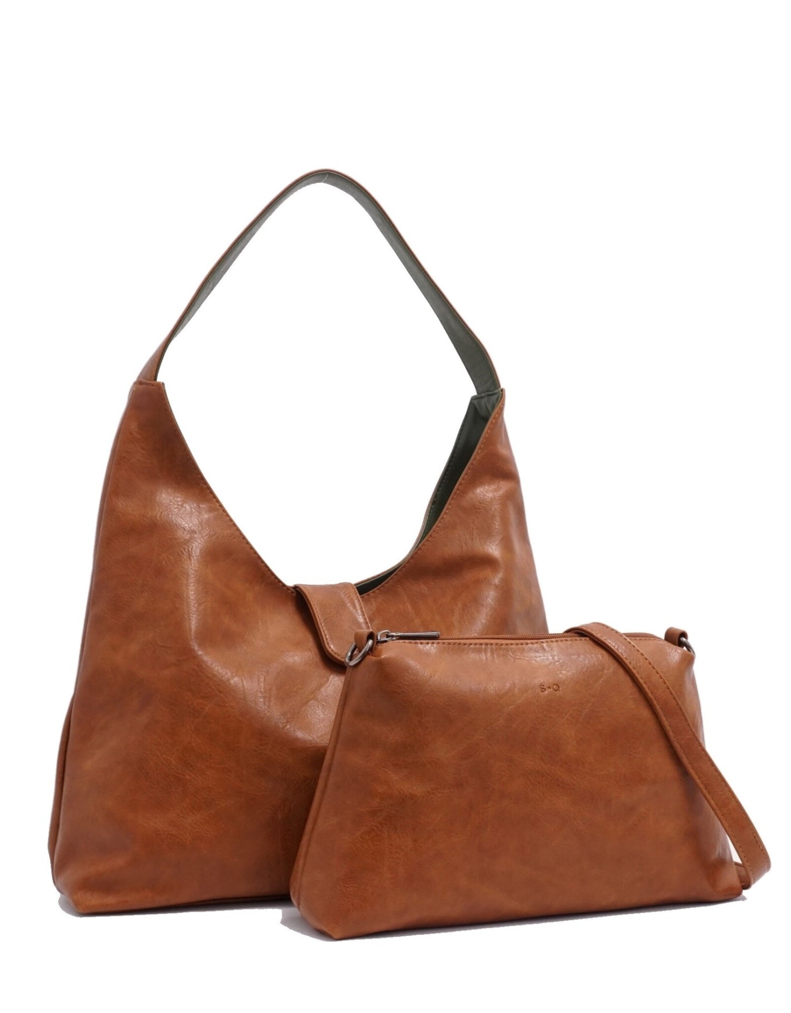 Sac réversible Charlene - Camel -Vert