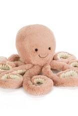 Jellycat Pieuvre Odell (rose) - Large