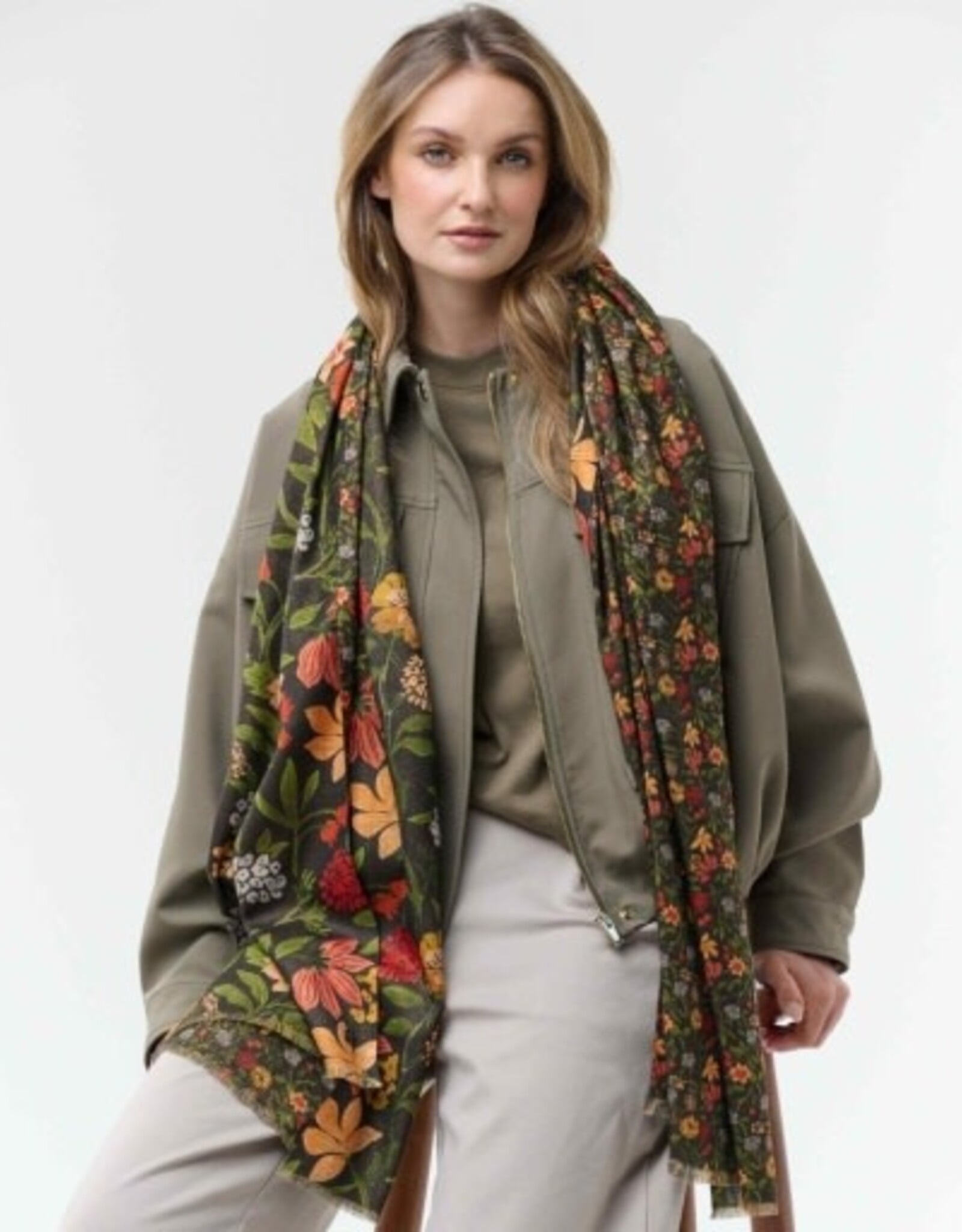 V. FRAAS Foulard floral - automnale