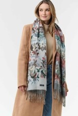 V. FRAAS Foulard Romantique design - zen bleu