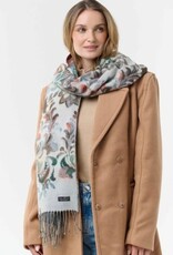 V. FRAAS Foulard Romantique design - zen bleu
