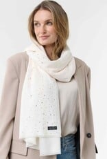 V. FRAAS Foulard ivoire & brillant