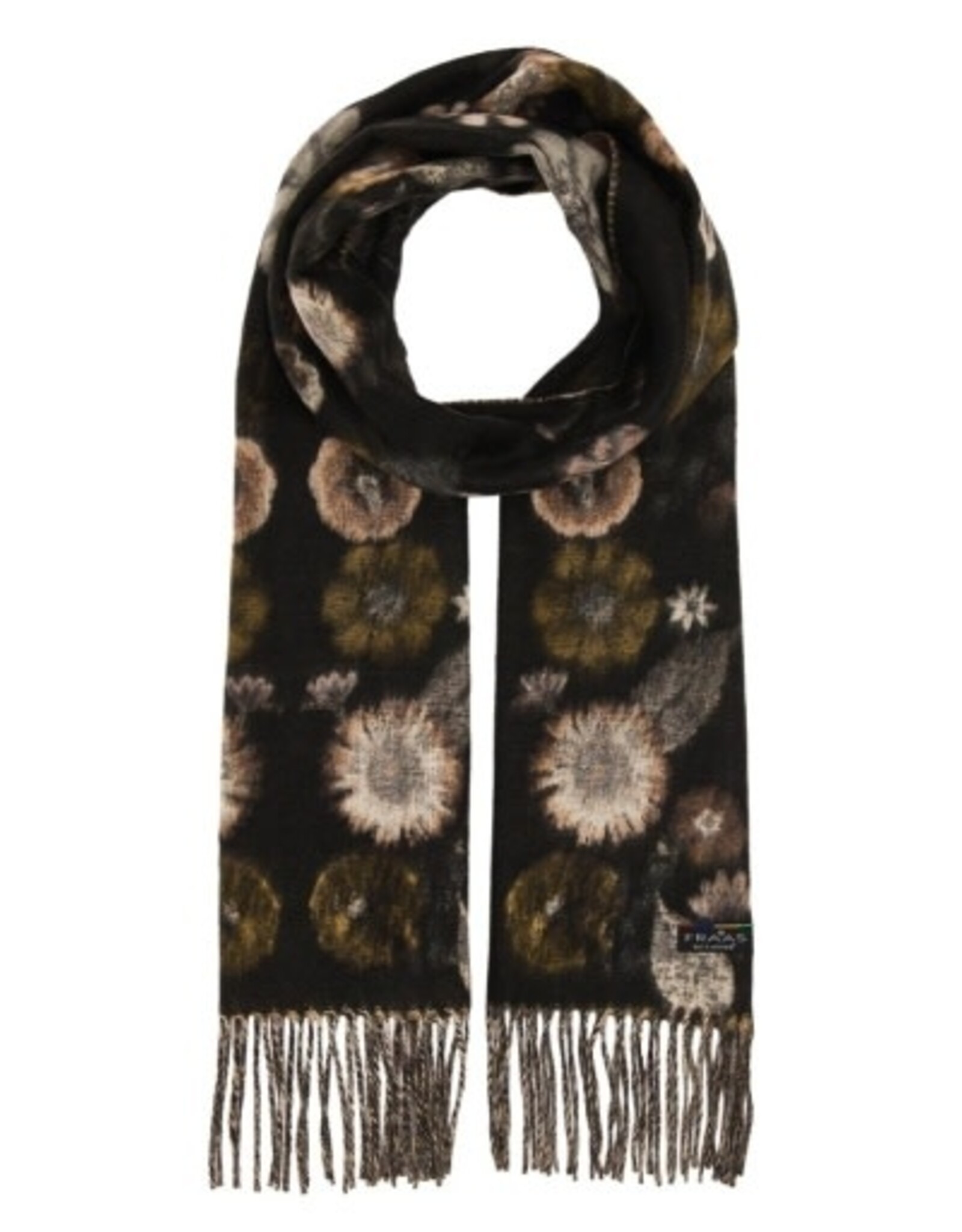 V. FRAAS Foulard Fleuri #266 - Noir