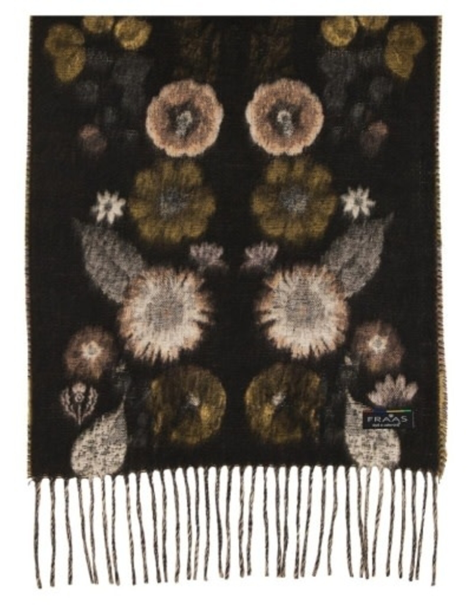 V. FRAAS Foulard Fleuri #266 - Noir