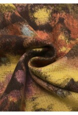 V. FRAAS Foulard fleuri coloré - Brun