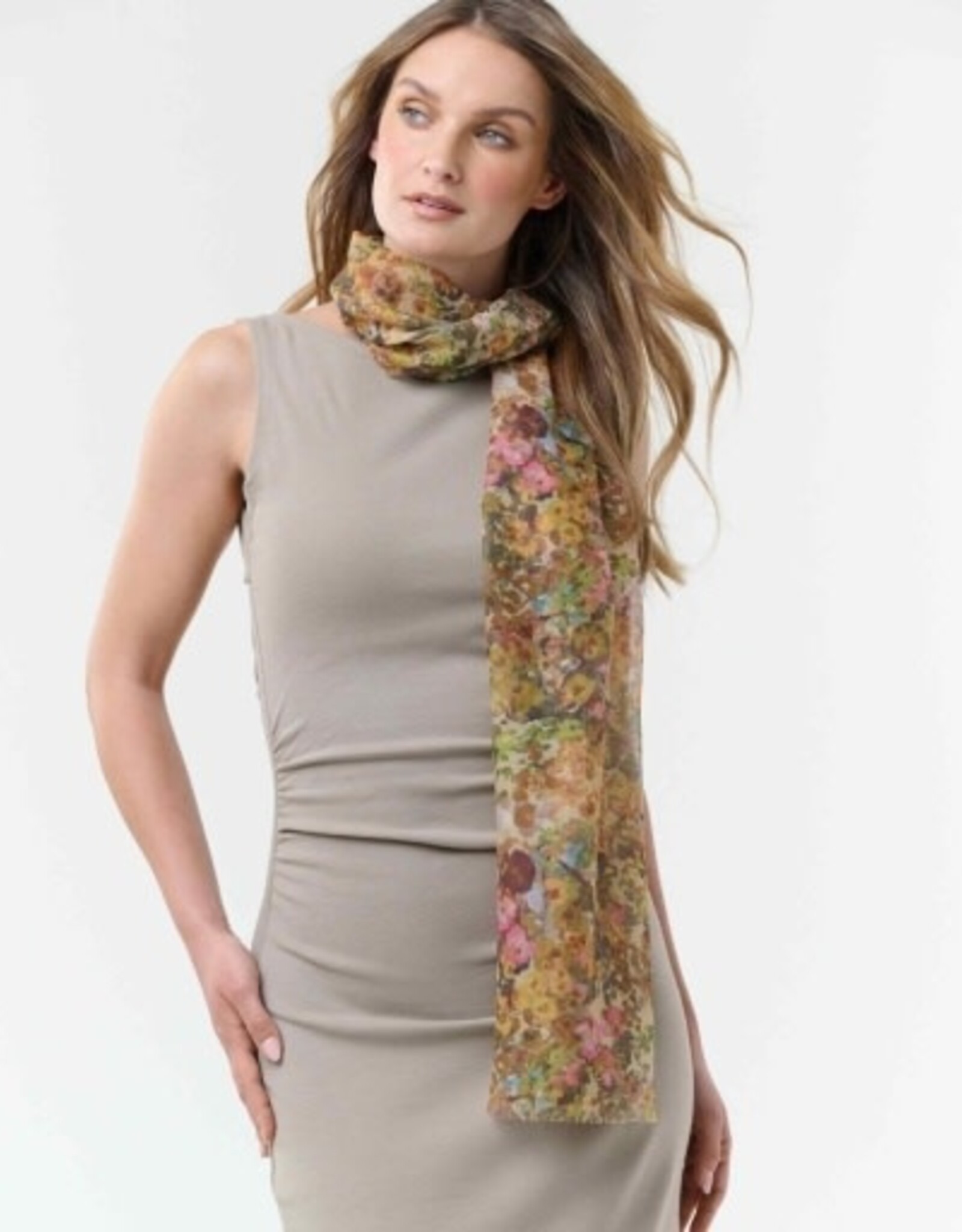 V. FRAAS Foulard léger Mille fleurs  -  Multi